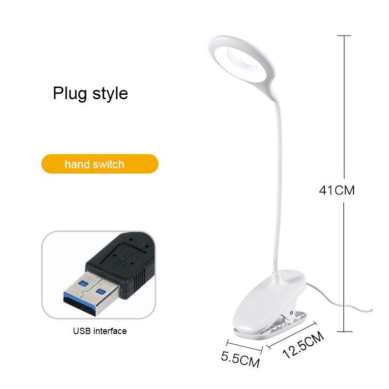 Rechargeable LED Reading Light Desk Lamp with Eye Protection & 1800mAh Battery