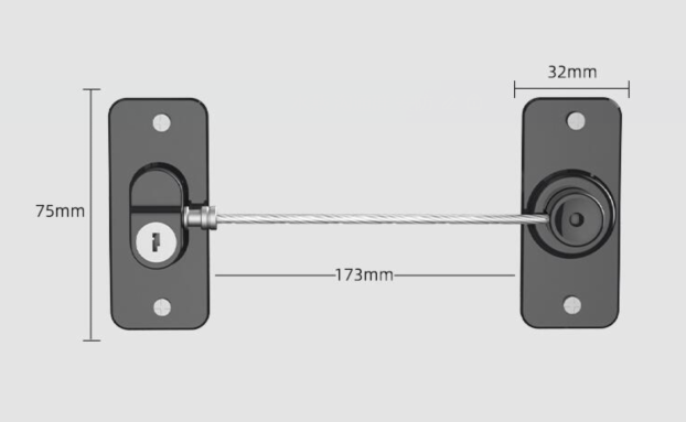Domira Fridge Lock Refrigerator Child Safety Lock with 1 Key