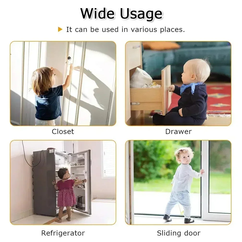 Domira Fridge Lock Refrigerator Child Safety Lock with 1 Key