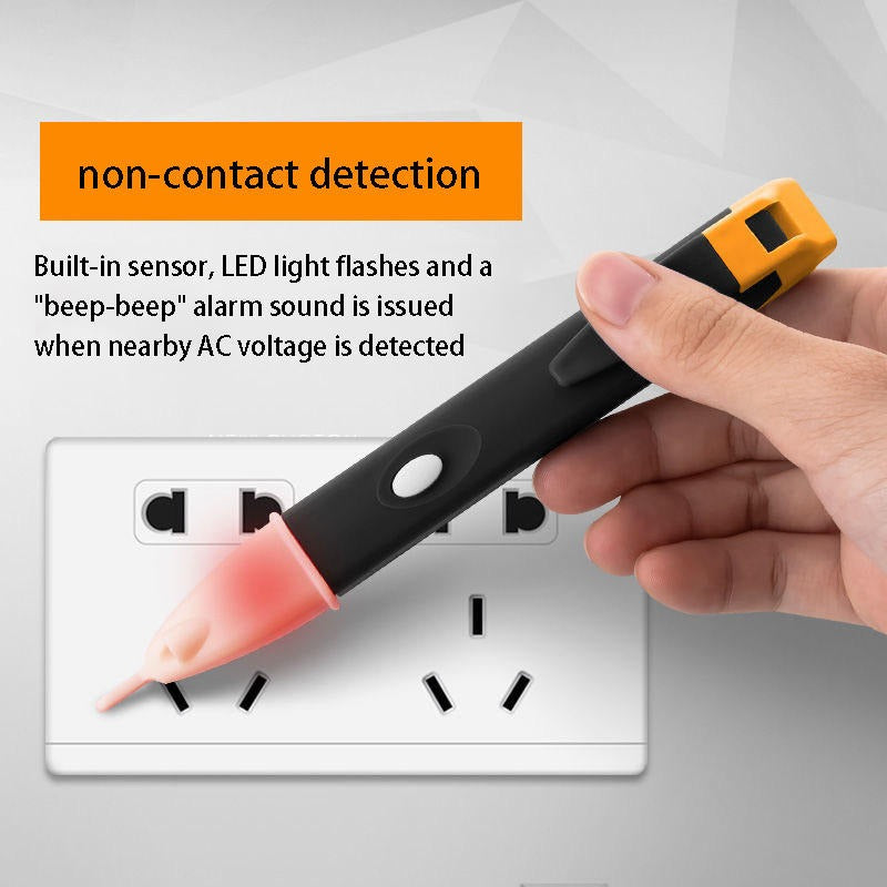 LED Light Test Pen - 90-1000V AC Voltage Tester with Light Alarm