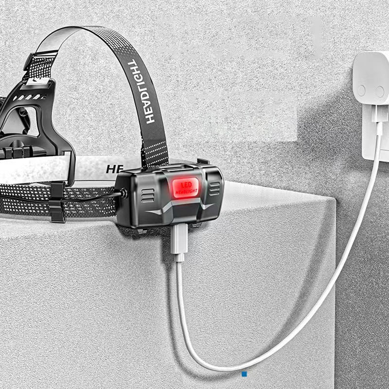 Rechargeable IP65 Waterproof LED Headlamp with P50 Strong Headlight