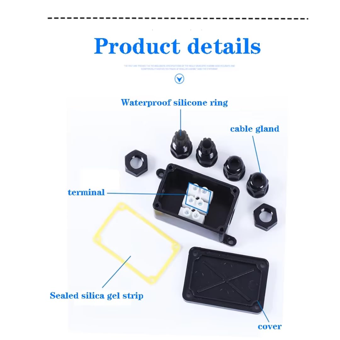 Electrical Waterproof Junction Box For Cable Connector 3 Way / 2 Way