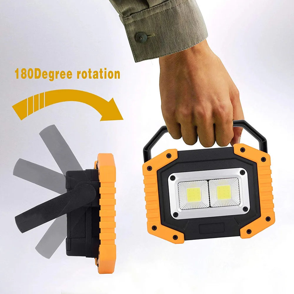 Rechargeable Cob Led Work Light Lamp with 3 Lights Modes