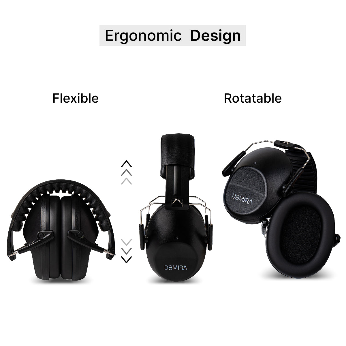 Kids Noise-Cancelling Earmuffs-Black – Adjustable, Comfortable & Soundproof