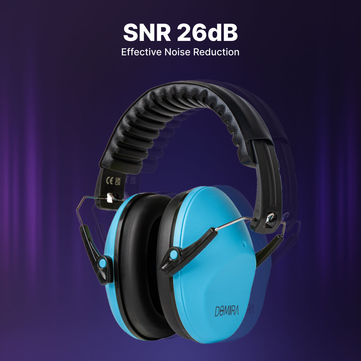 Kids Noise-Cancelling Earmuffs-Blue – Adjustable, Comfortable & Soundproof