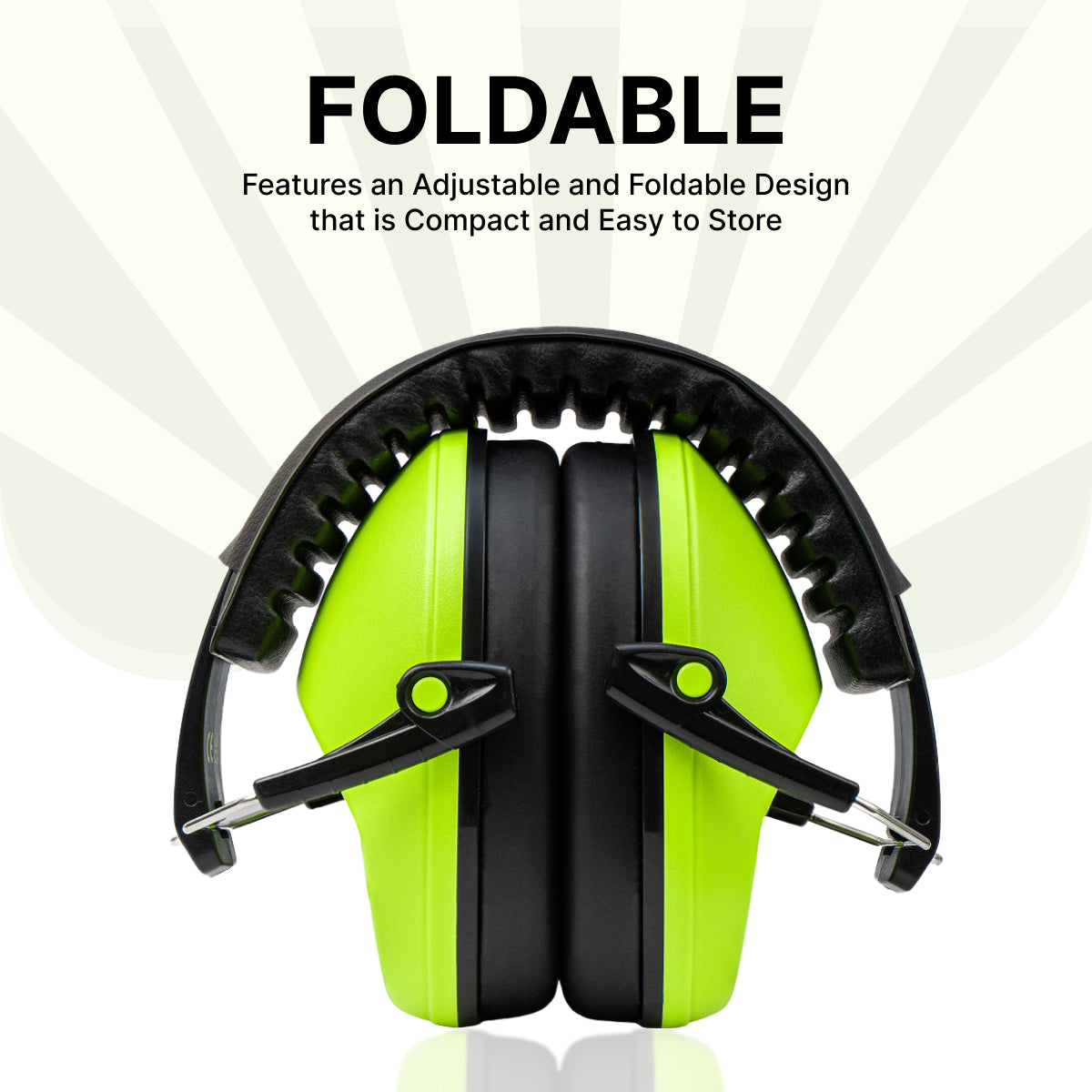 Kids Noise-Cancelling Earmuffs – Adjustable, Comfortable & Soundproof-Light Green