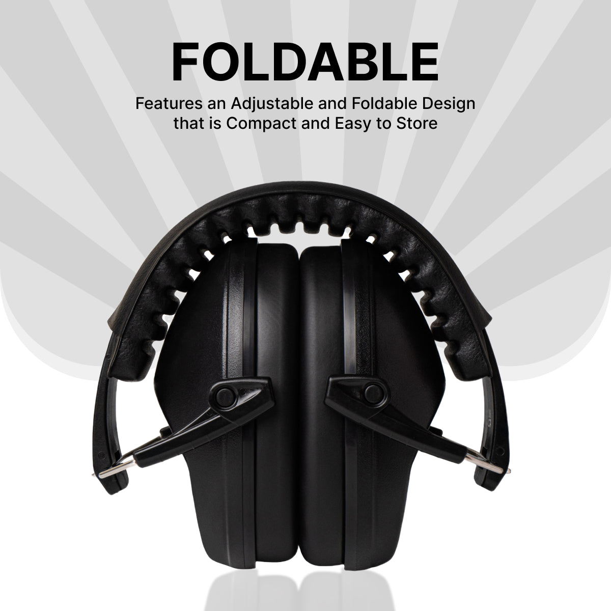 Kids Noise-Cancelling Earmuffs-Black – Adjustable, Comfortable & Soundproof