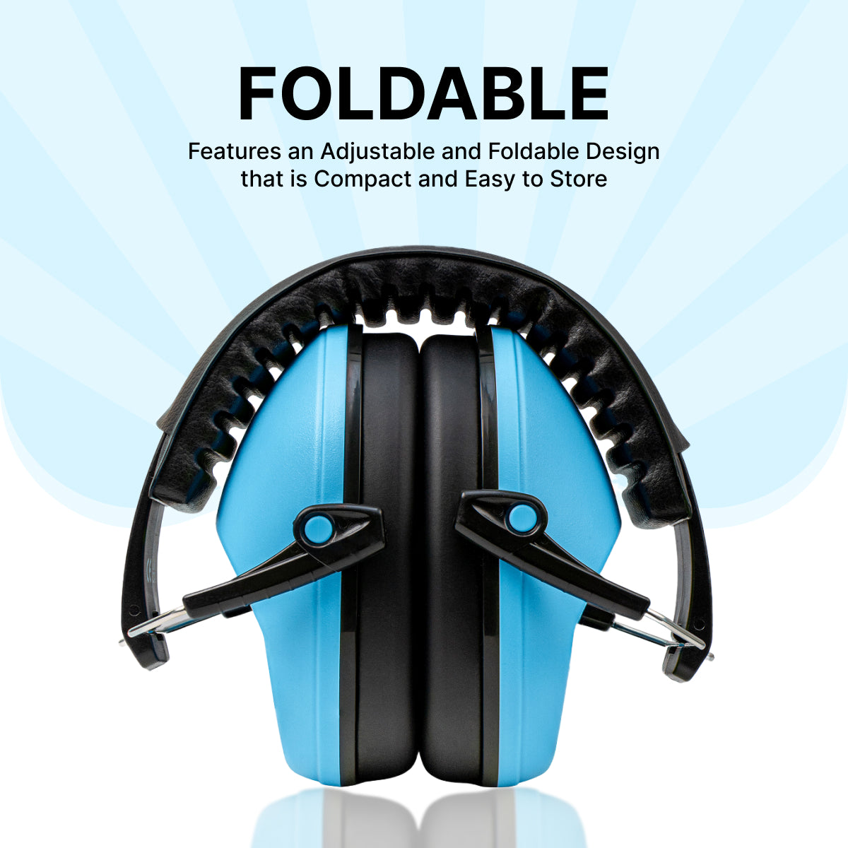 Kids Noise-Cancelling Earmuffs-Blue – Adjustable, Comfortable & Soundproof