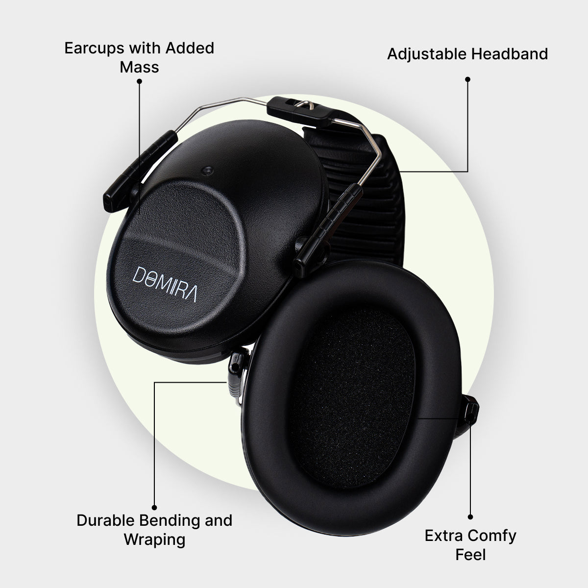 Kids Noise-Cancelling Earmuffs-Black – Adjustable, Comfortable & Soundproof