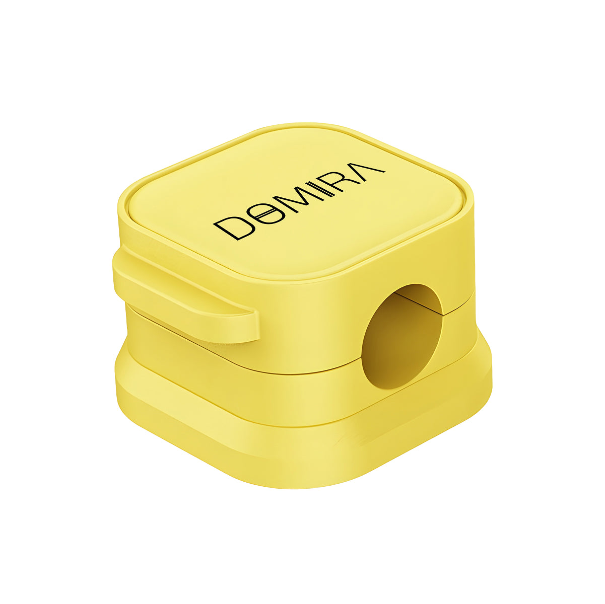 Yellow Magnetic Cable Holder – Tidy Desk Organiser & Charger Clip
