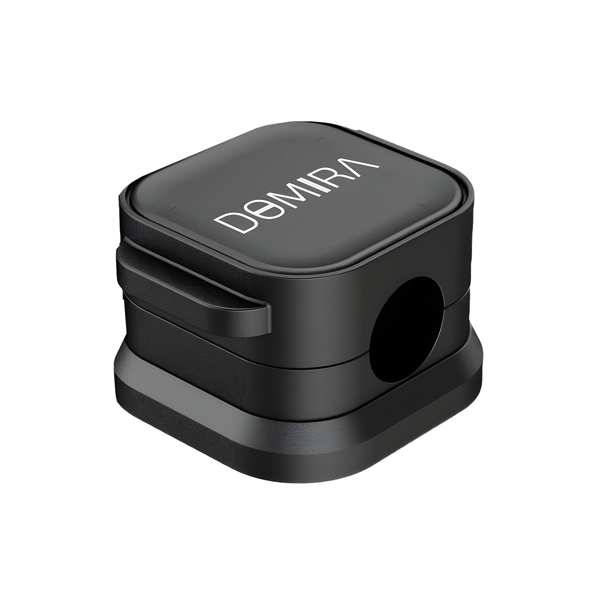 Black Magnetic Cable Holder – Tidy Desk Organiser & Charger Clip