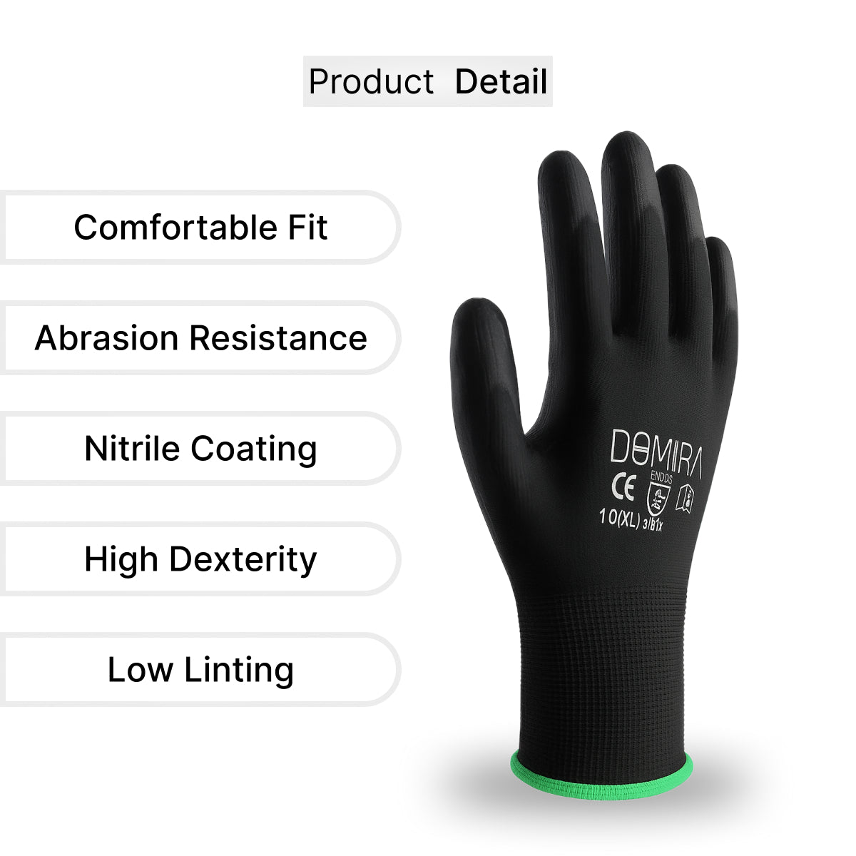 Men’s Anti-Static Work Gloves XL – Durable, Flexible & Comfortable (6pc)0
