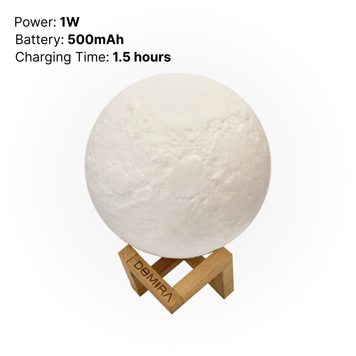 DOMIRA Moon Lamp | 16 Colors RGB | Rechargeable Touch & Remote Control