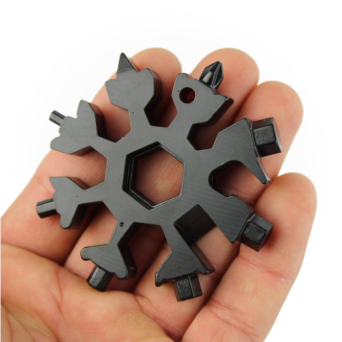 18-in-1 Snowflake Multitool Keychain | Pocket Tool for Outdoor