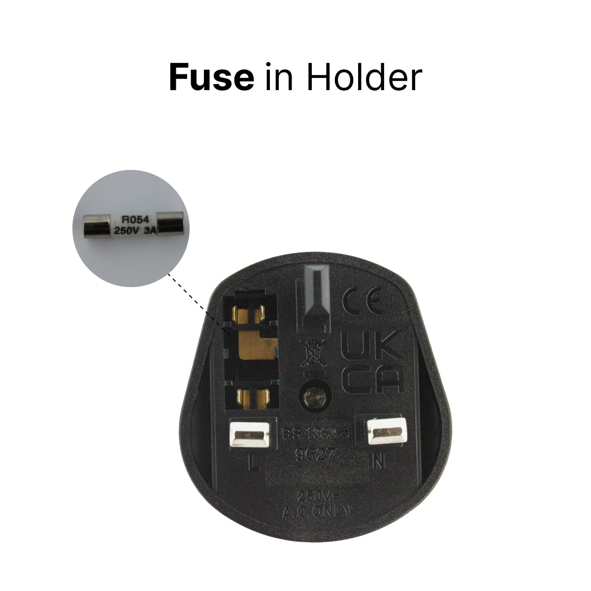 UK 2-Pin to 3-Pin Toothbrush Adapter for Travel Charging – Black & White