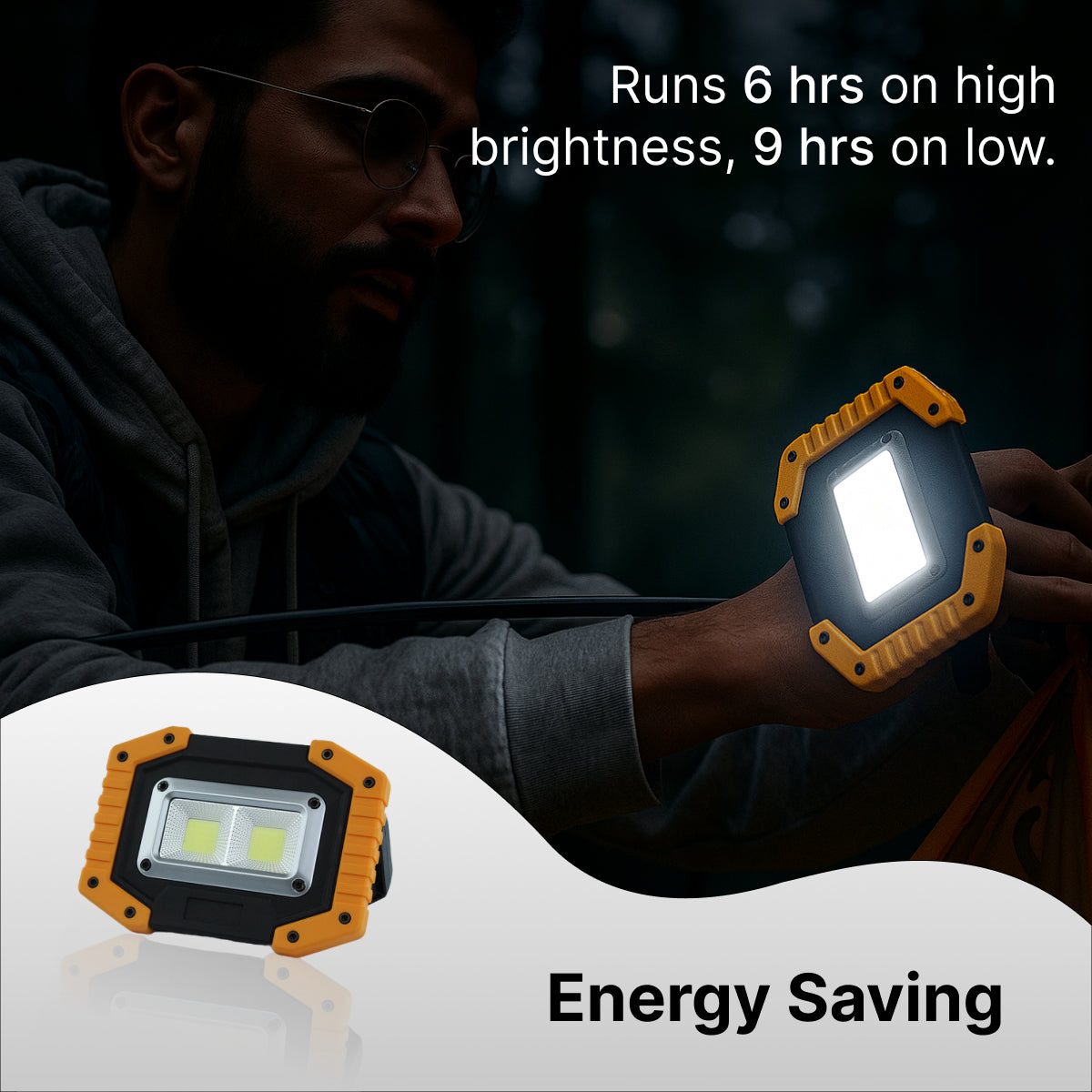 Rechargeable Cob Led Work Light Lamp with 3 Lights Modes