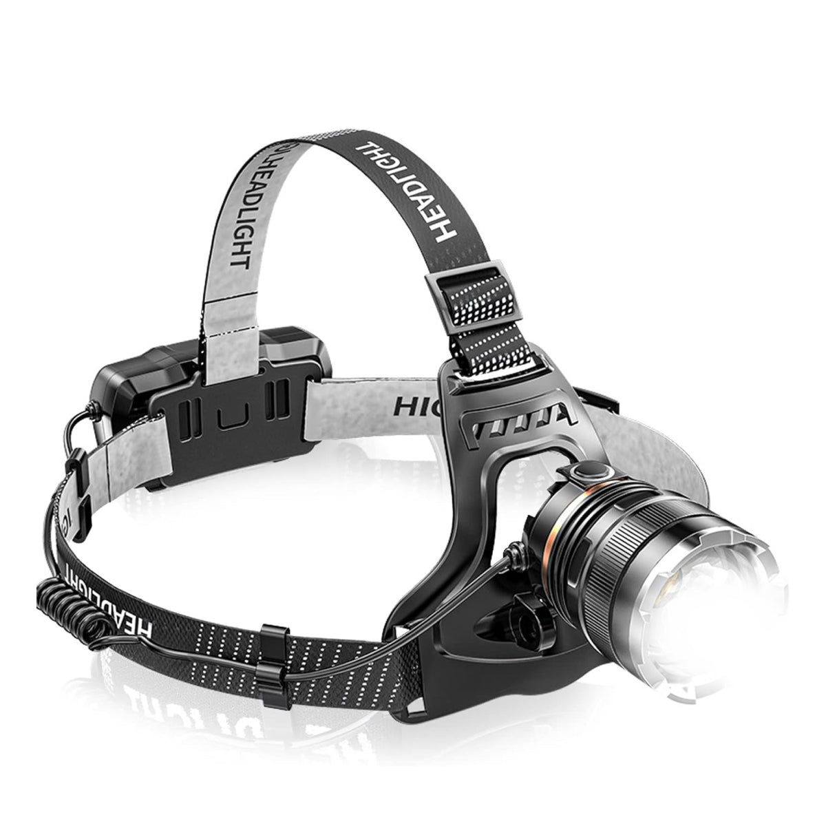 Rechargeable IP65 Waterproof LED Headlamp with P50 Strong Headlight