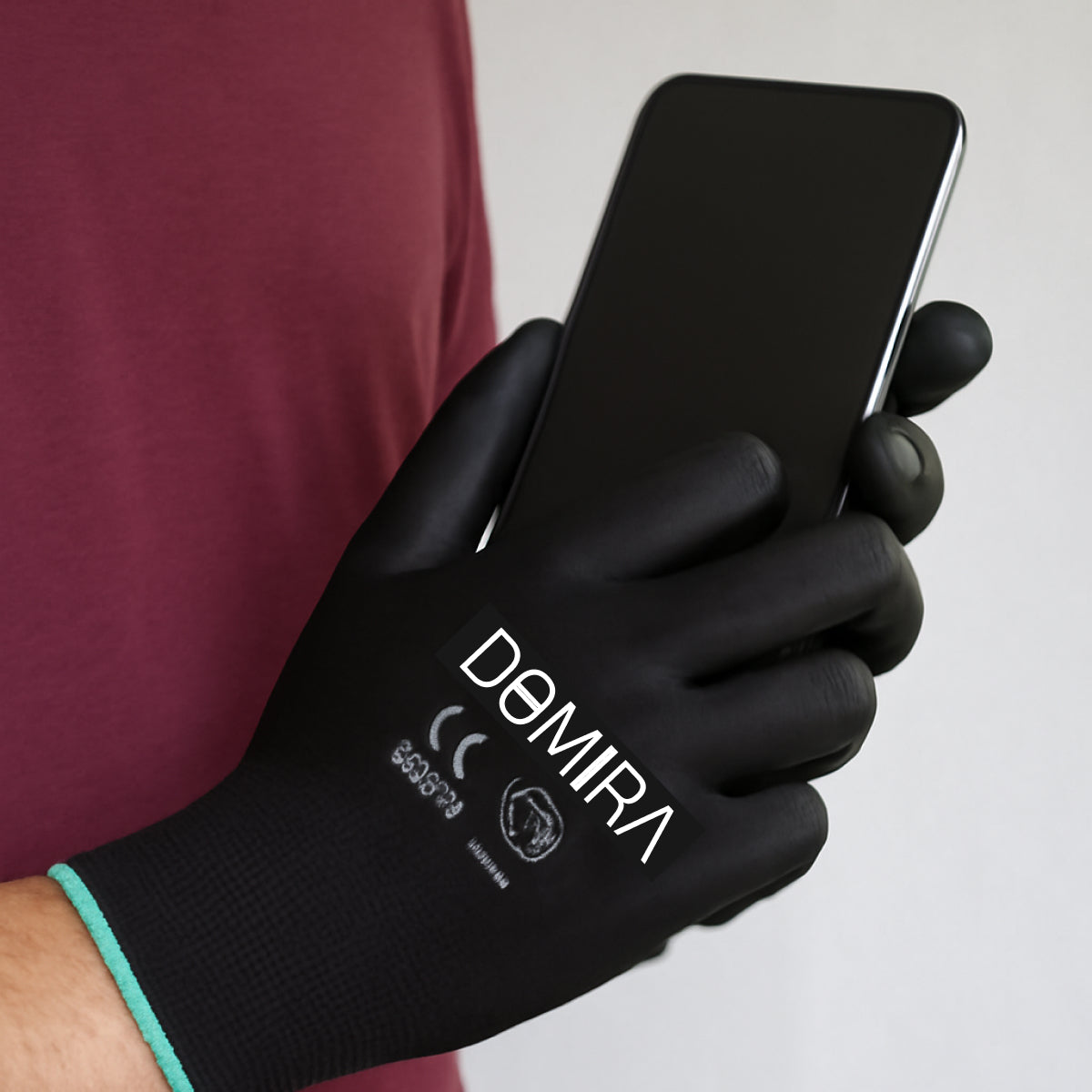 Anti-Static Work Safety Gloves with PU Coating Durable & Flexible Pack of 6