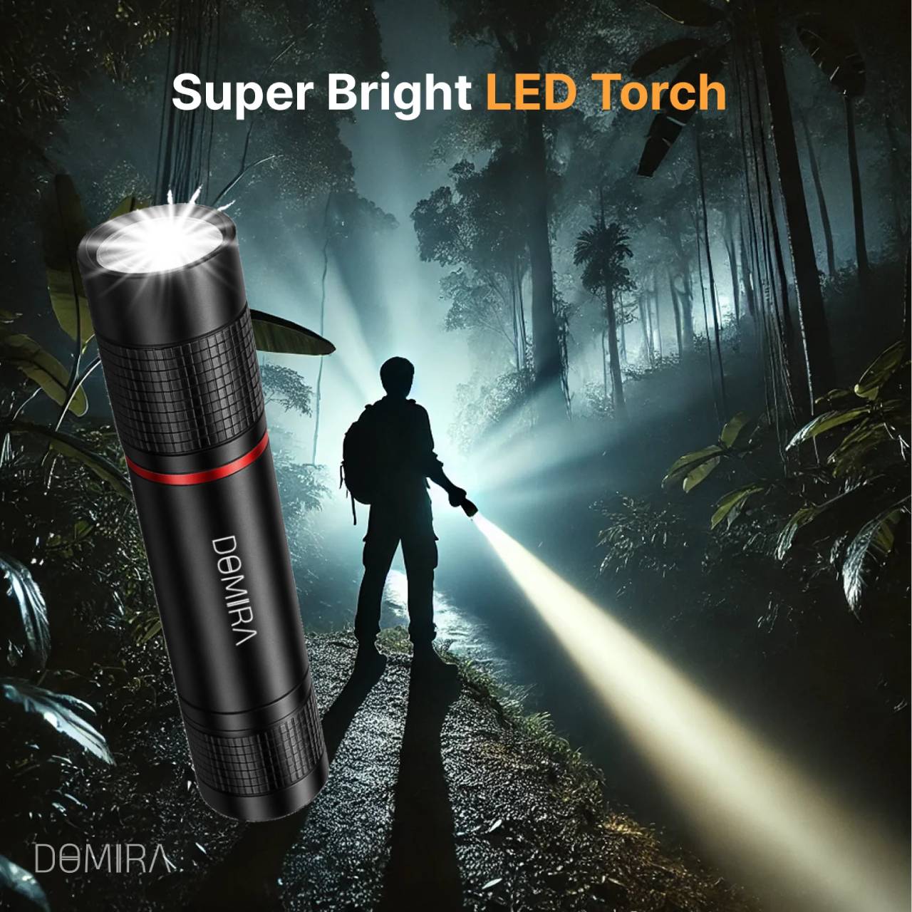 Rechargeable LED Flashlight – Super Bright & Waterproof