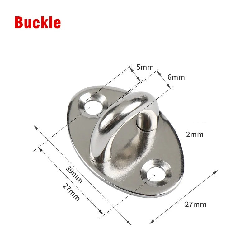 Hook & Eye Latch - Heavy Duty Stainless Steel Door Lock | 3, 4, 6, 8 Inch