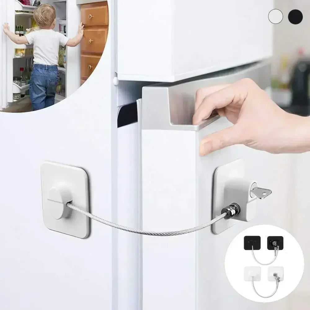 Domira Fridge Lock Refrigerator Child Safety Lock with 1 Key
