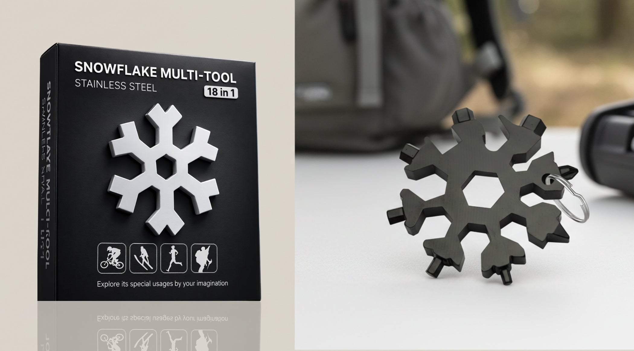 18-in-1 Snowflake Multitool Stainless Steel Pocket Tool: The Ultimate ...