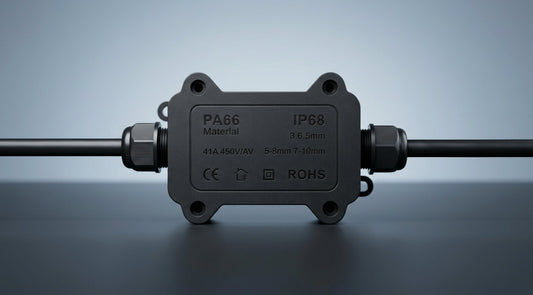 How to Connect Two Outdoor Cables Safely (Using an IP68 2-Way Junction Box)