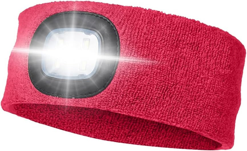 USB Rechargeable, Warm Knitted Design, 4 Light Settings, High Visibility for Outdoor Activities, Available in Multiple Colors