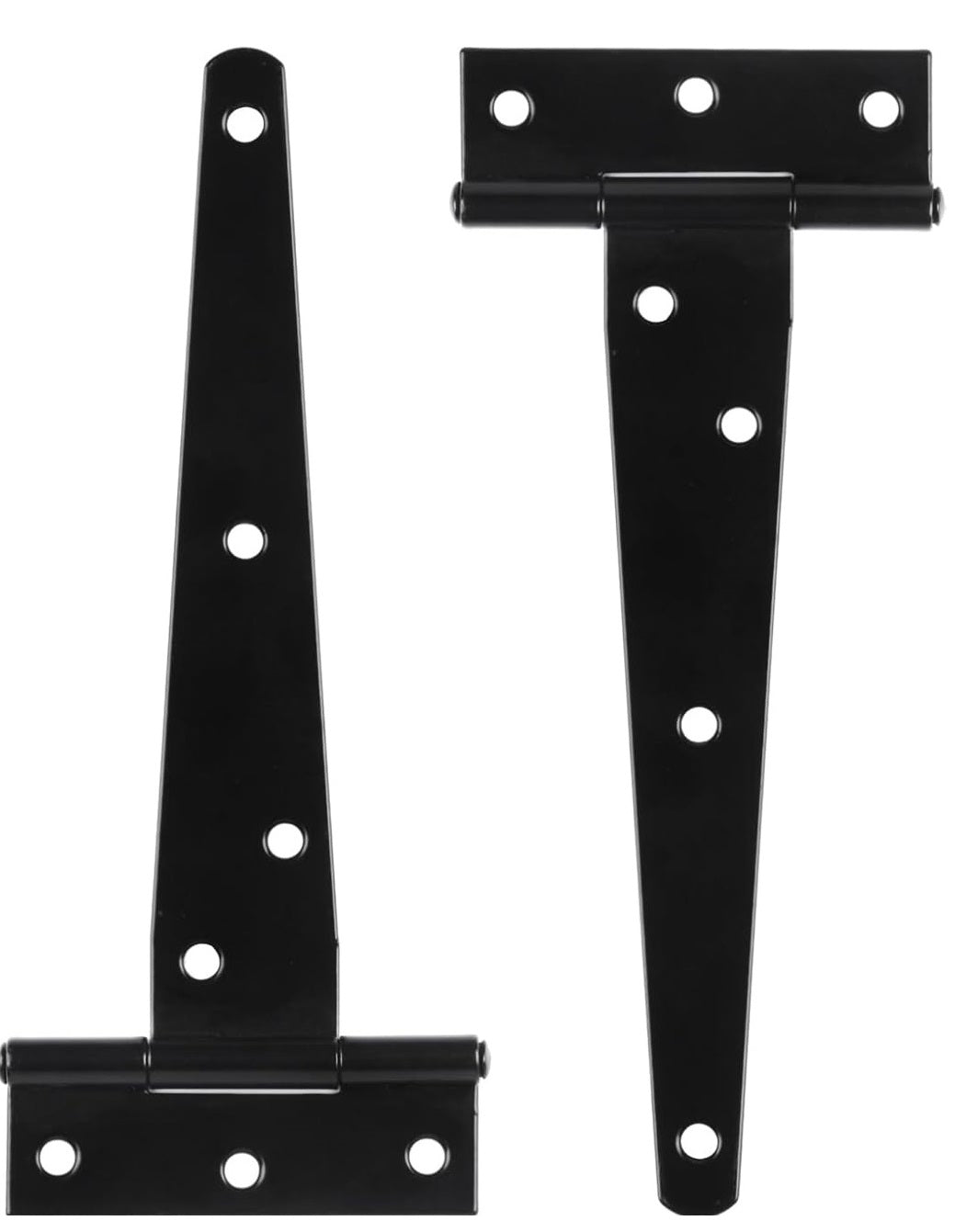 Heavy Duty T Hinges 400mm (16inches) Durable Steel Construction with Rust Resistant Coating Ideal for Barns, Gates, Fences, and Outdoor Use in Pack of 2, 4 & 8