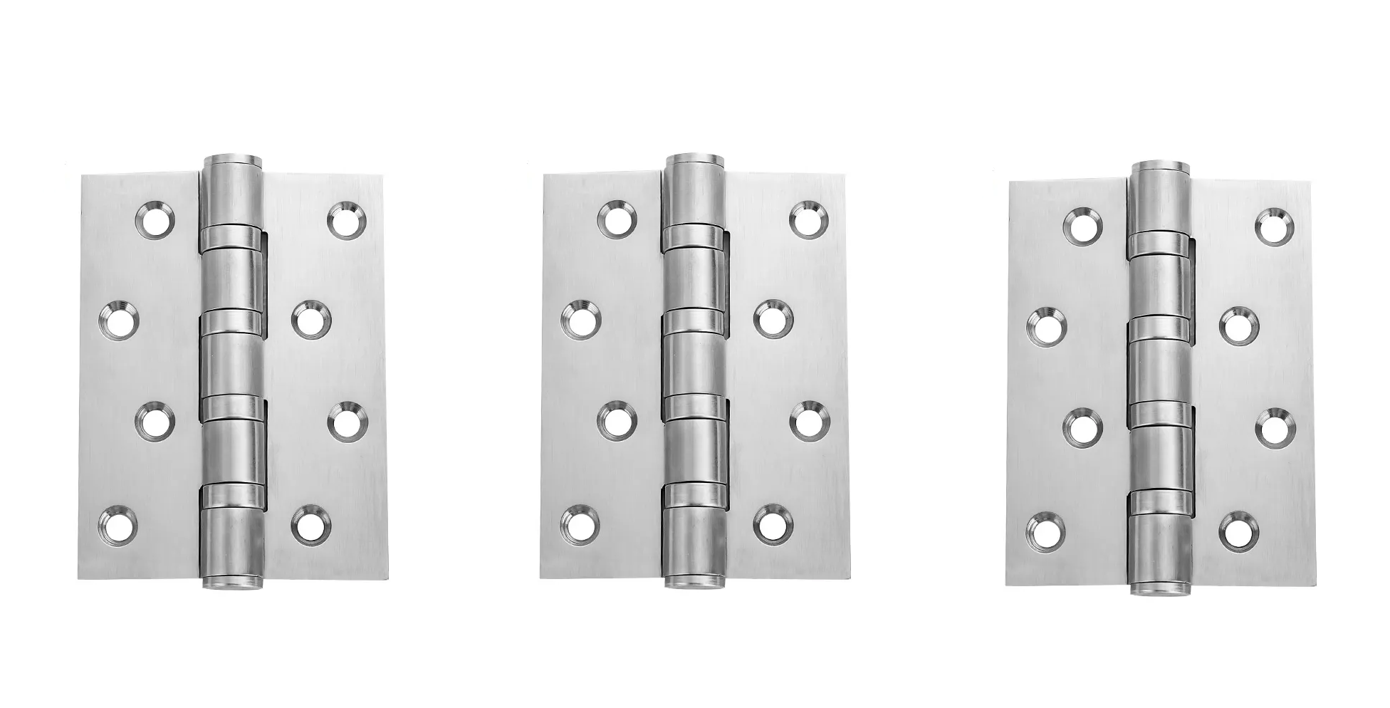 Durable Chrome & Polished Chrome Door Hinges for Stylish and Functional Doors (4 inches)