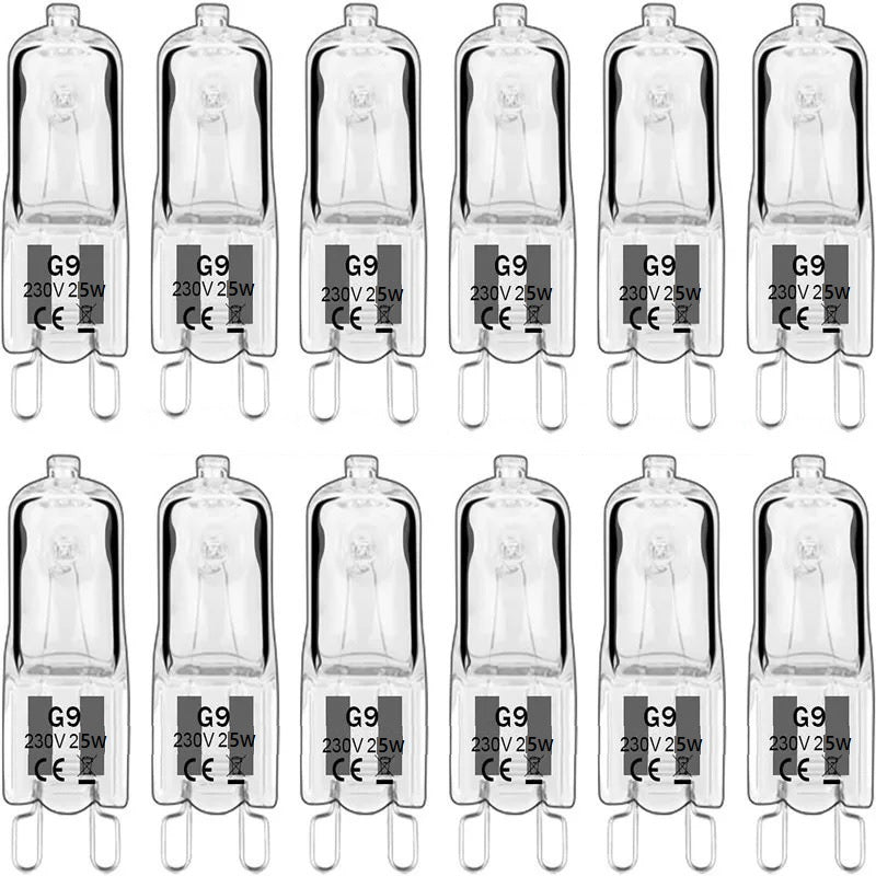 G9 Halogen Bulb 25W – Warm White Light, Dimmable, Energy Efficient