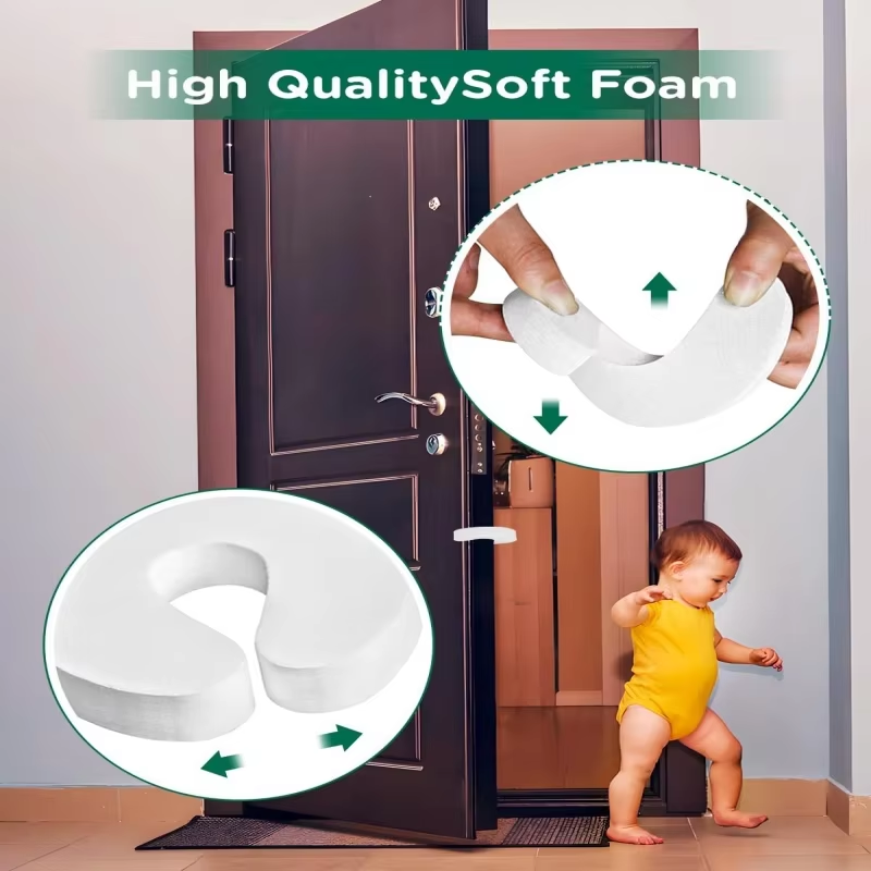 Pack of 6 Anti-Pinch Finger Door Protectors for Child Safety