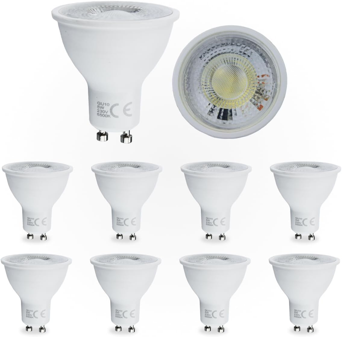 GU10 Led Bulbs Warm White, 5W, Dimmable Spotlight Bulbs