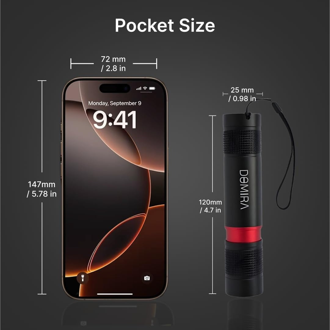 Rechargeable LED Flashlight – Super Bright & Waterproof Product-Pack of 2