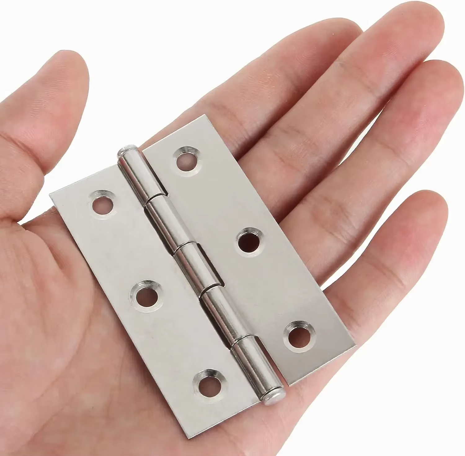 Durable Chrome & Polished Chrome Door Hinges for Stylish and Functional Doors (4 inches)