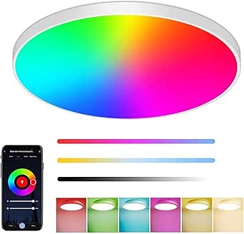 Smart Round Ceiling Lamp – Modern Minimalist Design Without Remote