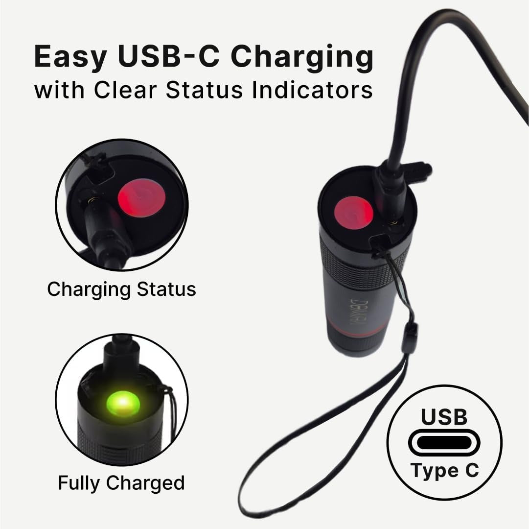 Rechargeable LED Flashlight – Super Bright & Waterproof Product-Pack of 2