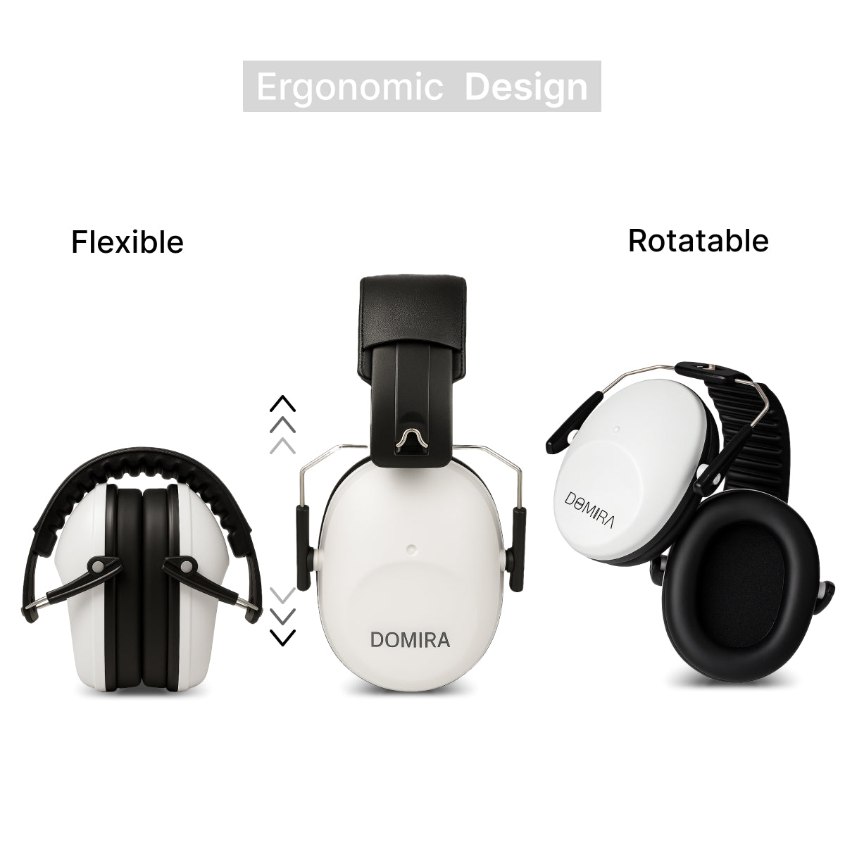 Kids Noise-Cancelling Earmuffs – Adjustable, Comfortable & Soundproof-White