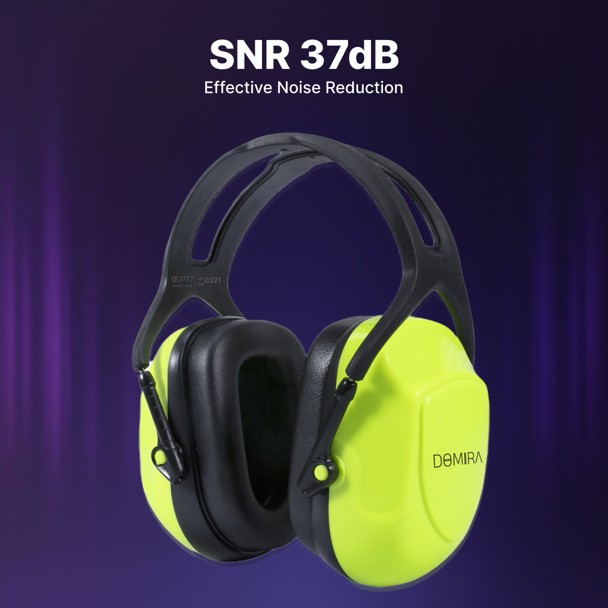 DOMIRA Ear Defenders 37dB – High-Performance Hearing Protection-Light Green