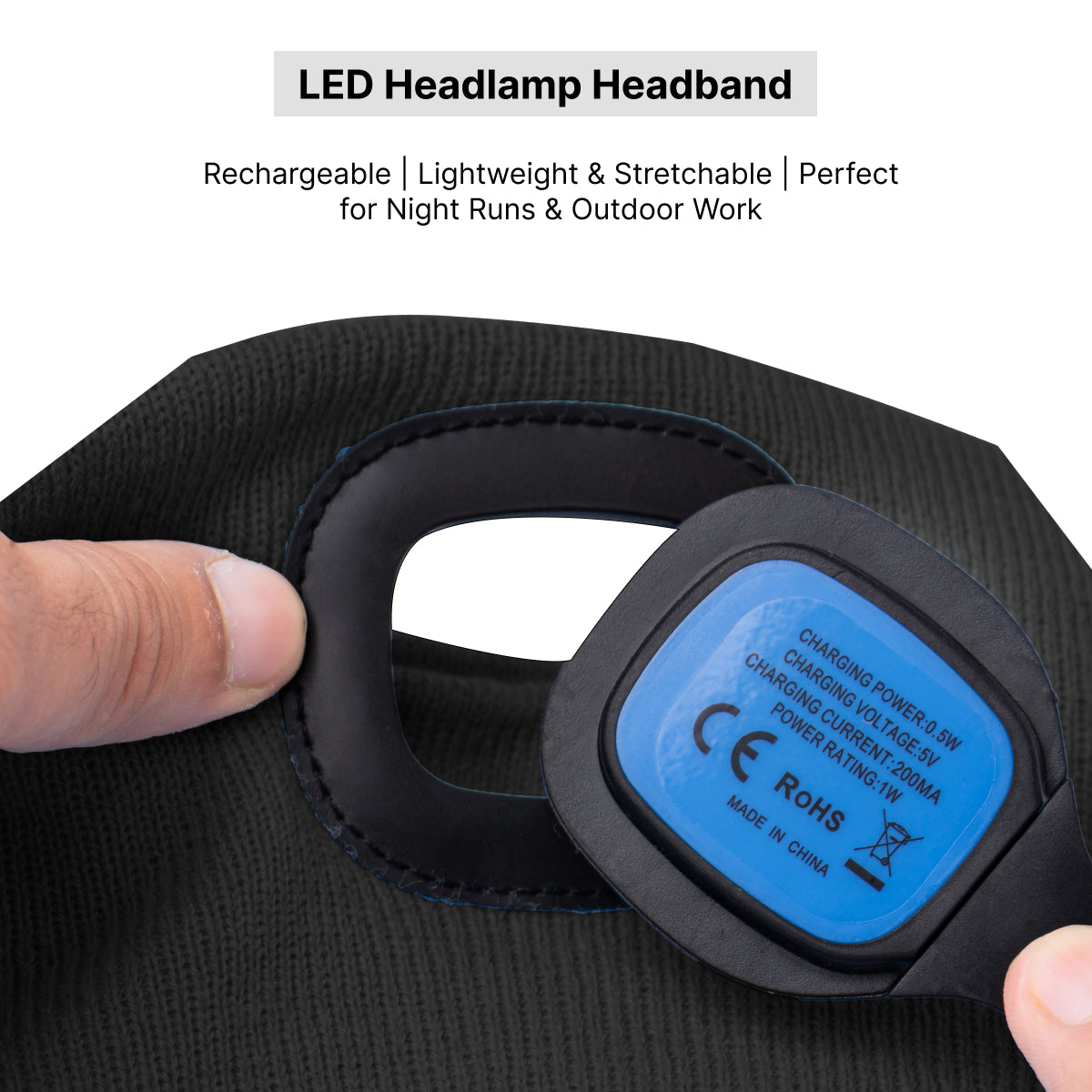 DOMIRA USB Rechargeable Led Head Torch Super Bright Headlamp