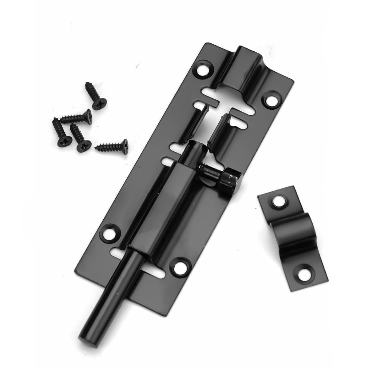 Door Bolts Black Stylish Security Multiple packs in 3-Inch & 4-Inch