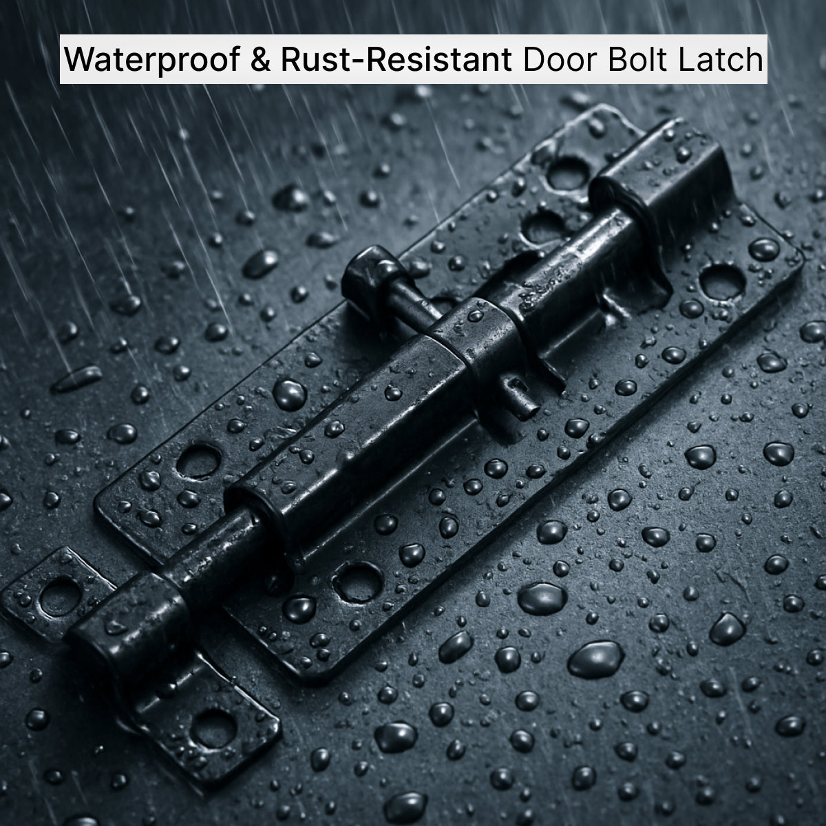 Door Bolts Black Stylish Security Multiple packs in 3-Inch & 4-Inch
