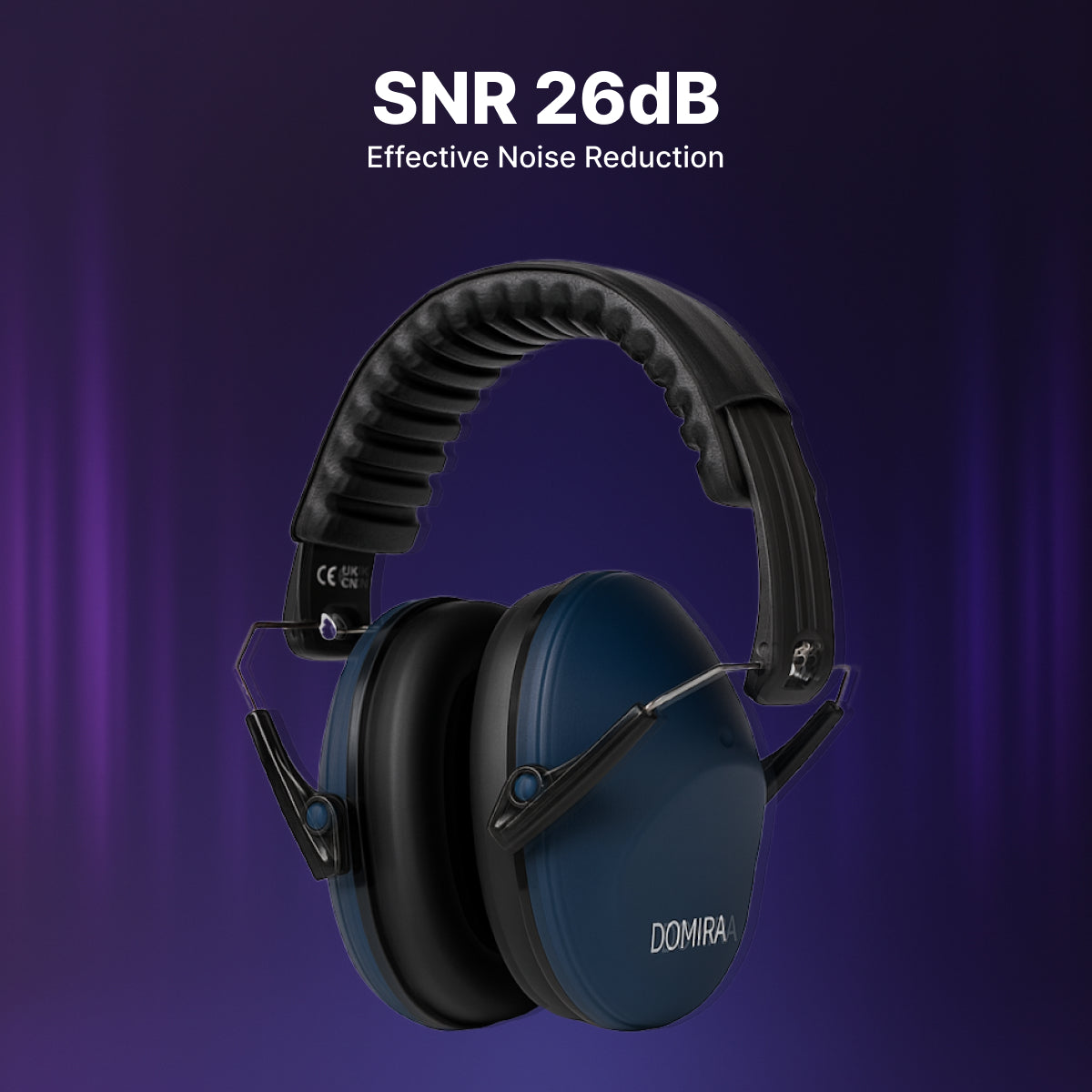 Kids Noise-Cancelling Earmuffs – Adjustable, Comfortable & Soundproof-Dark Blue