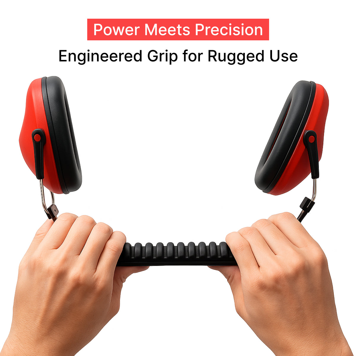 Kids Noise-Cancelling Earmuffs – Adjustable, Comfortable & Soundproof-Red