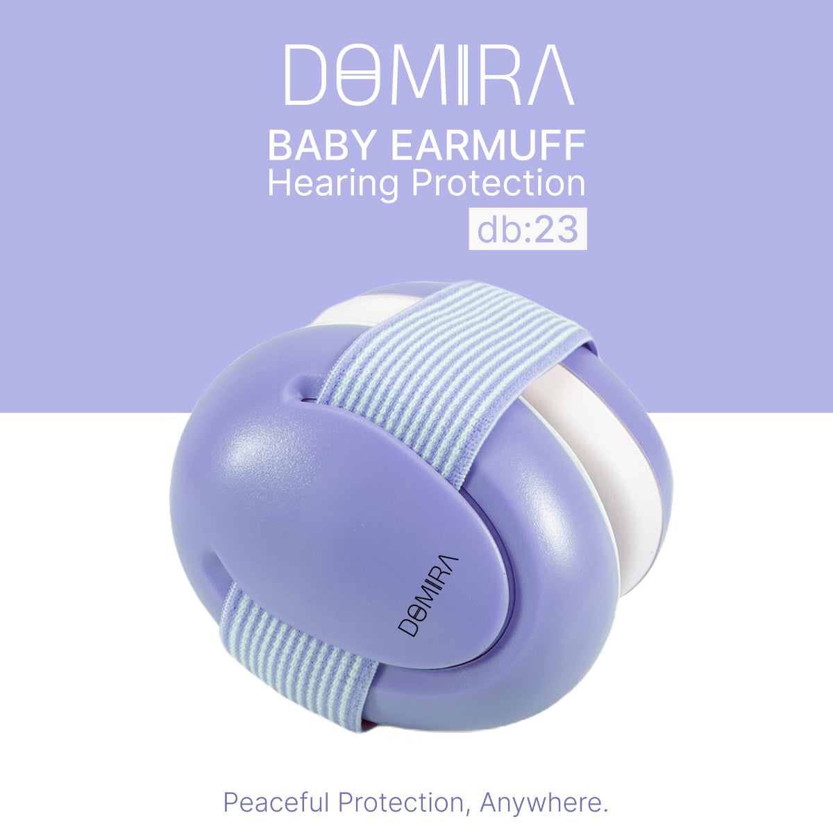 DOMIRA Baby Earmuffs – Hearing Protection for Infants-Blue
