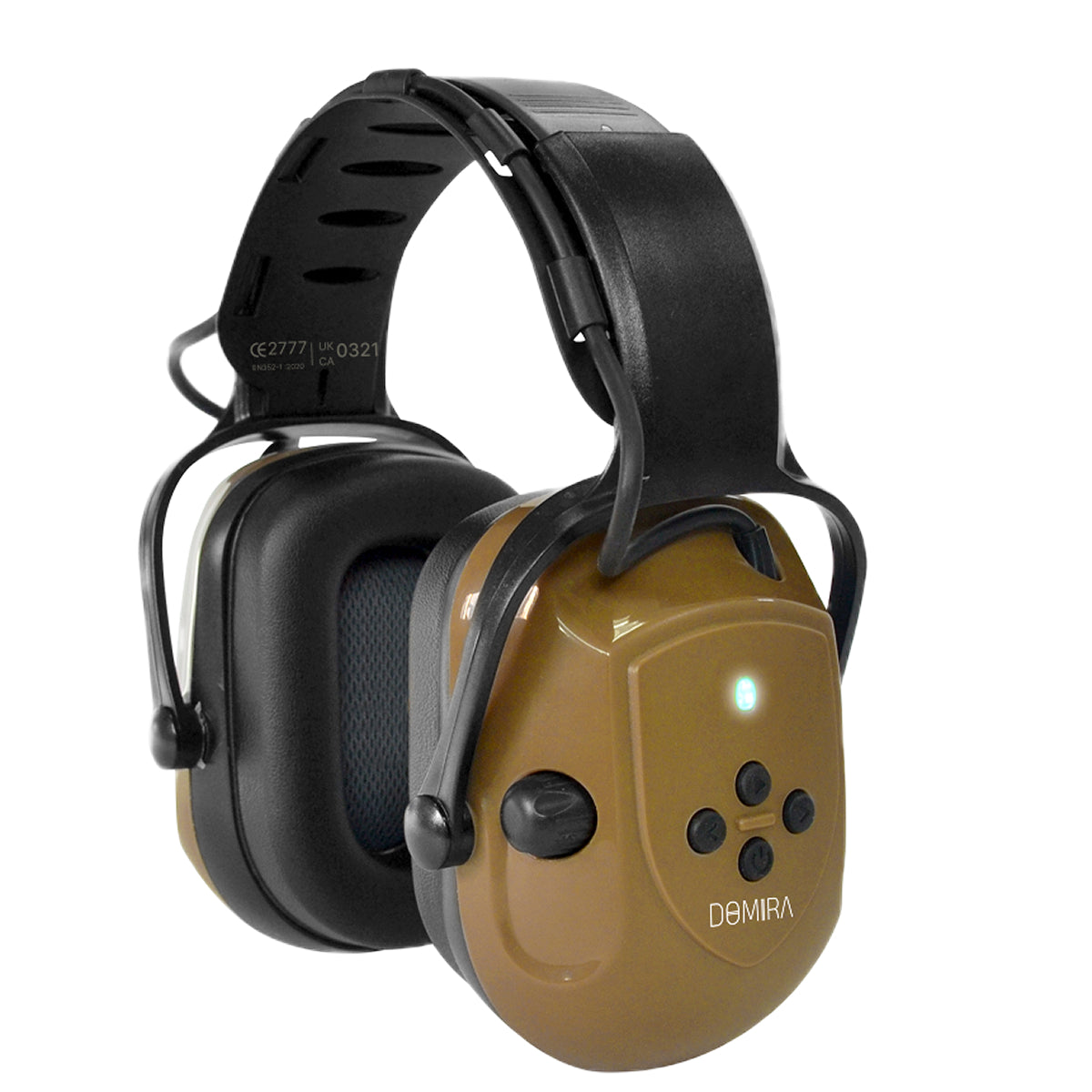 DOMIRA Bluetooth Electronic Earmuffs SNR 32dB – Hearing Protection-Brown