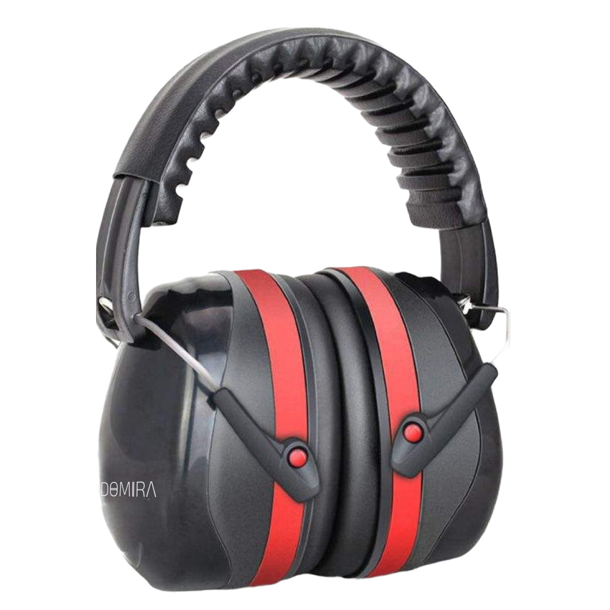 DOMIRA Mini Ear Defenders 35dB – Lightweight Noise Reduction Earmuffs-Red Black