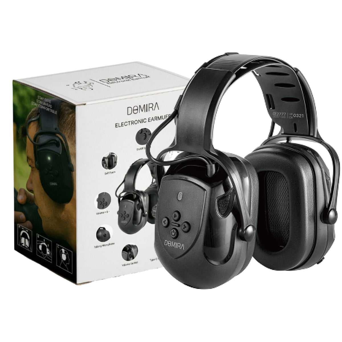 Bluetooth Shooting Ear Muffs SNR 30dB-Black