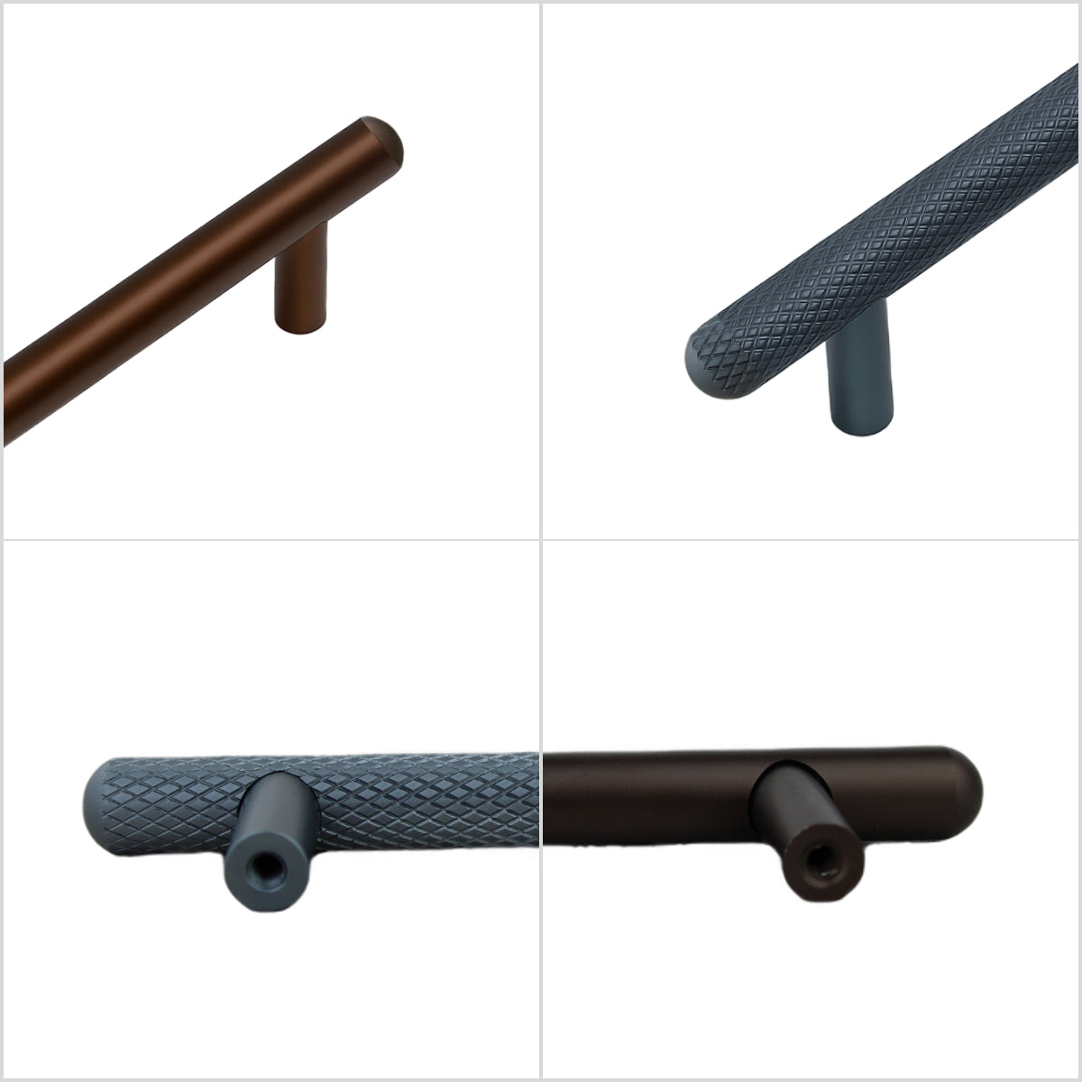 Two-Tone Aluminum Alloy Handle – Versatile Wardrobe & Kitchen Drawer Pull