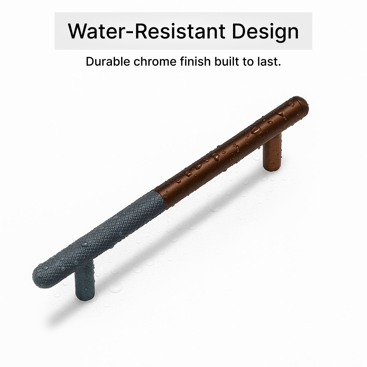 Two-Tone Aluminum Alloy Handle – Versatile Wardrobe & Kitchen Drawer Pull